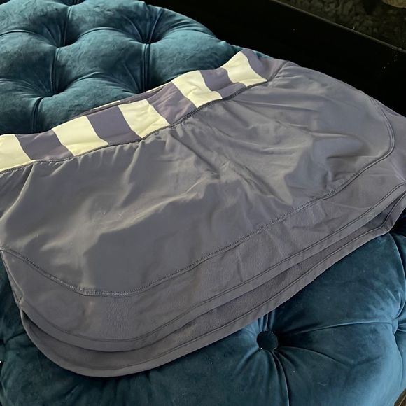 Lululemon Hotty Hot Skirt Stretch Cadet Blue Steep Stripe Cadet Blue size 8 - Picture 2 of 9